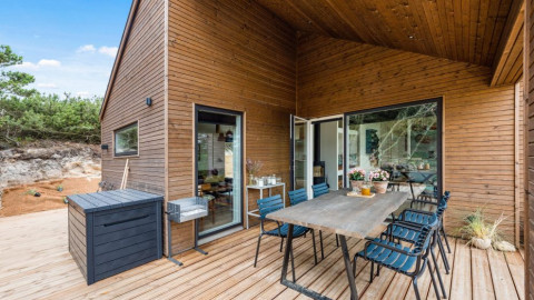 Charmantes Ferienhaus mit Außendusche und Panoramablick, Dänemark